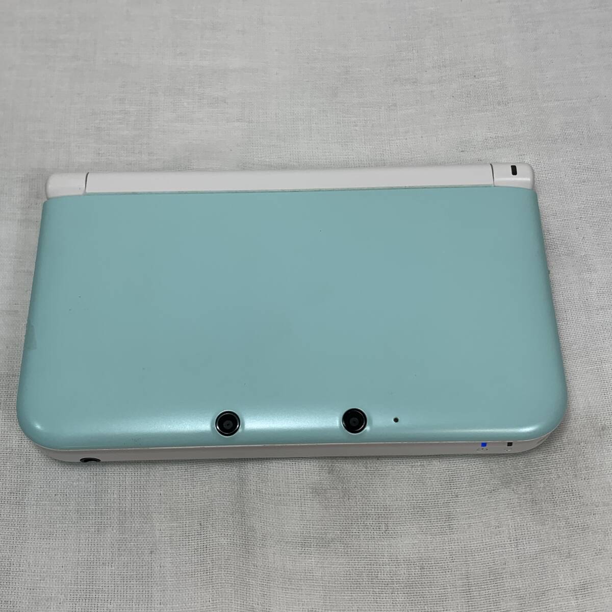 Nintendo 3DS LL 本体 ミント×ホワイト 動作確認済み 初期化済み ケース付き USED品 1円スタート 1円ショップ 1スタ _画像4