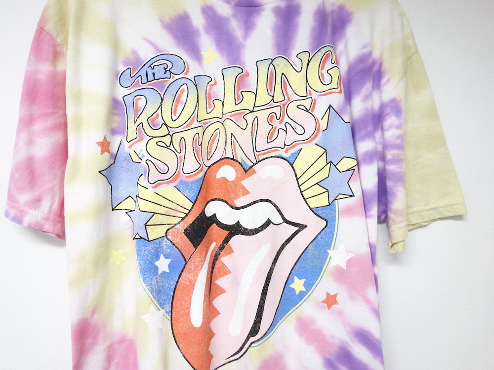 海外限定 オフィシャル　The Rolling Stones Tie-Dye Tシャツ_画像2
