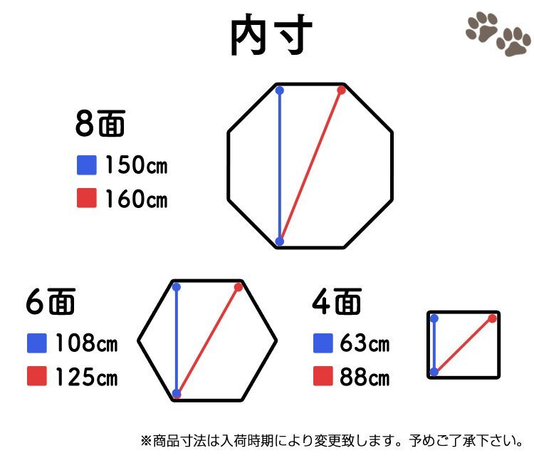 ペットケージ ペットサークル ペットフェンス ケージ 92cm 8面 サークル トレーニングサークル 犬用ケージ 中型犬用 大型犬用 屋内用_画像9