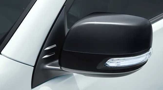 150系 プラド ドアミラーカバー 左右セット 新品 純正 マットブラック塗装 特別仕様車 マットブラックエディションの画像2