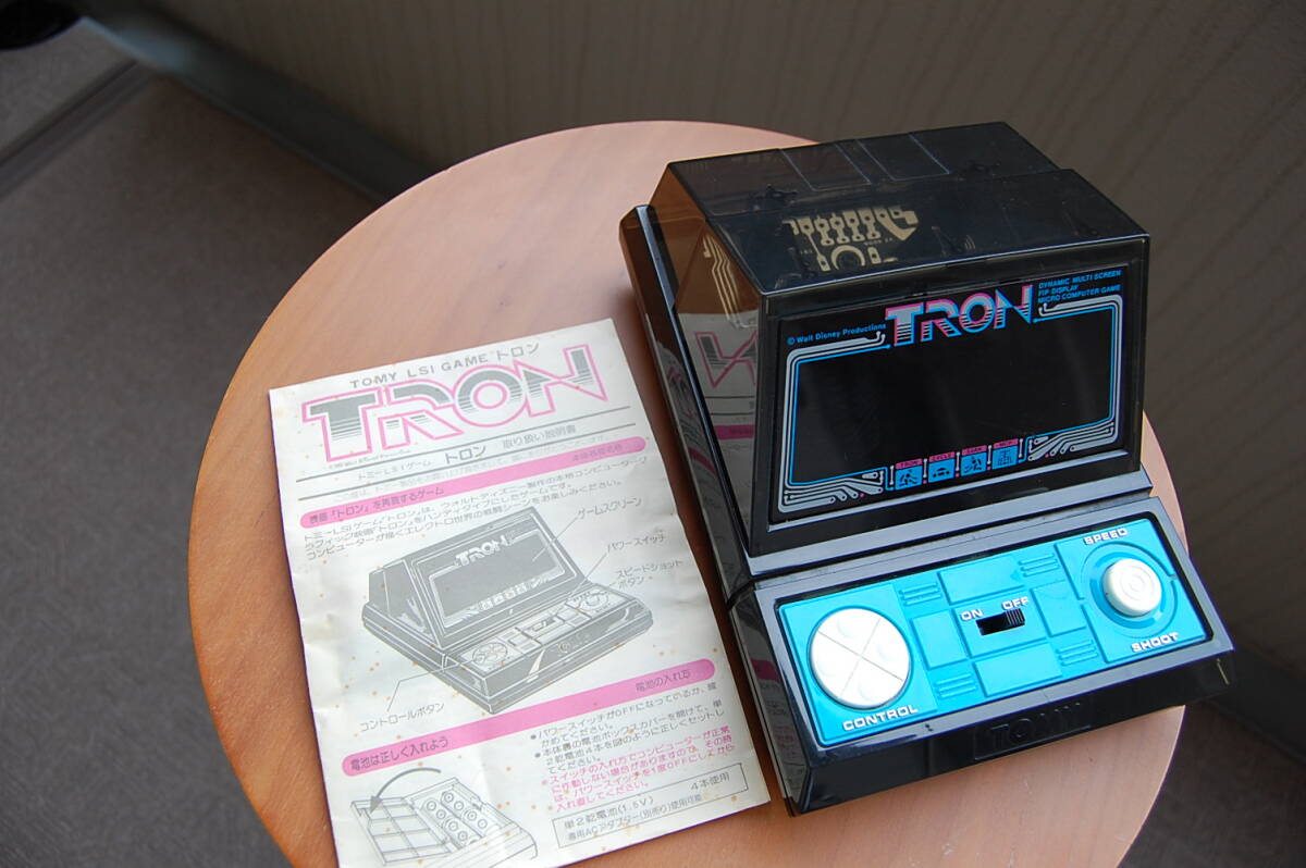  Tommy TOMY*LSI game *to long TRON* box * instructions attaching * inspection electron game LCD game watch Showa Retro game FL tube 