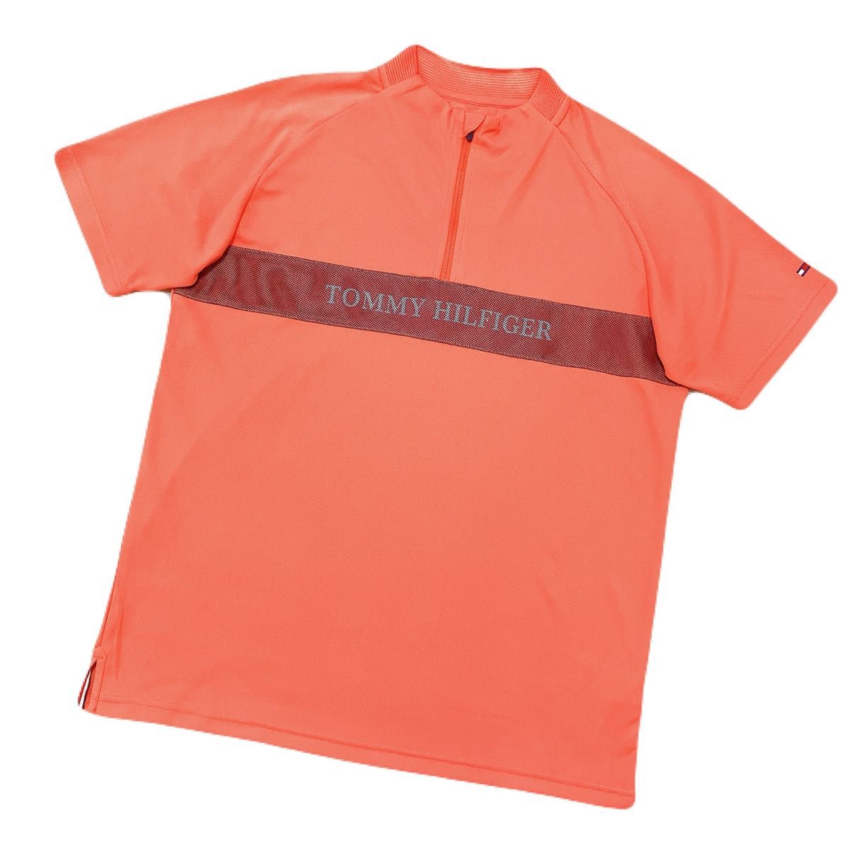 TOMMY HILFIGER GOLFトミー ゴルフ ポロシャツ モックネック ハーフジップ 半袖ハイネックTシャツ