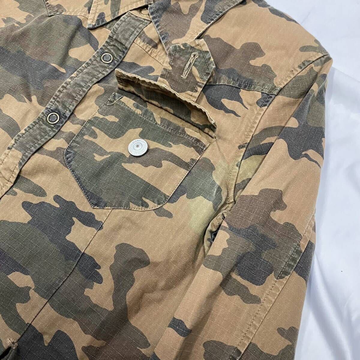 Rare 00's KYOJI MARUYAMA Studded military jacket JAPANESE LABEL archive goa ifsixwasnine kmrii share spirit lgb 14th addiction_画像7