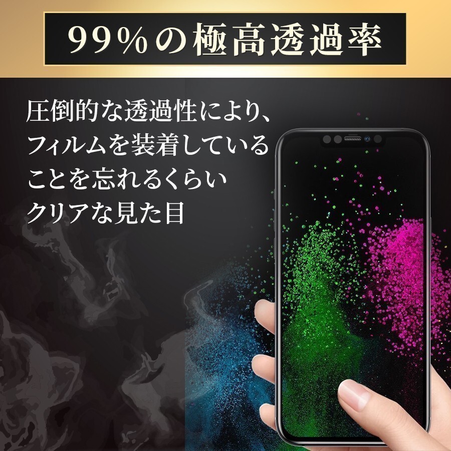 【匿名＆追跡発送】iPhone14Pro 保護フィルム ガラスフィルム ブルーライトカット さらさら 指紋防止_画像9