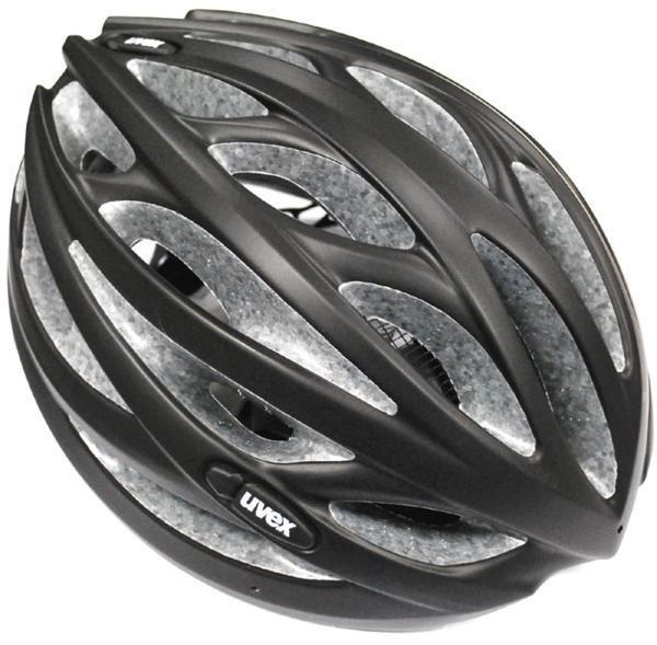 【UVEX 】 ウベックス オーバーサイズ ロードヘルメット 61-65cm ブラックマット/シルバー 頭の大きい方に！ 送料無料_UVEX オーバーサイズ