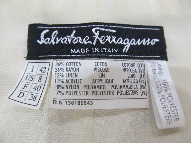  second mail order 1 jpy Salvatore * Ferragamo jacket skirt setup 