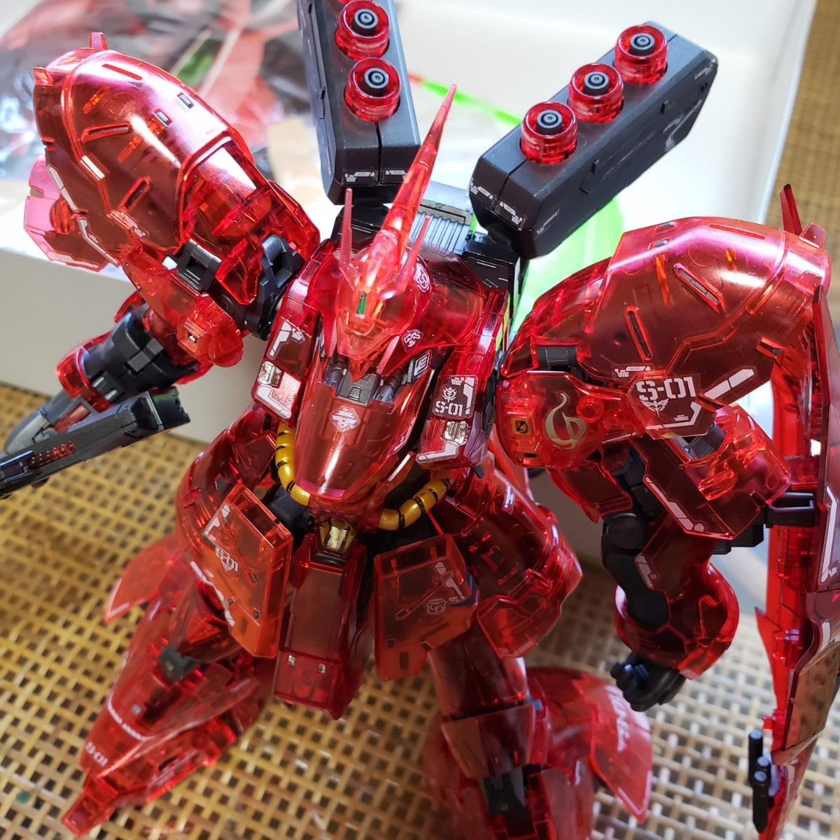 完成品 BANDAI バンダイ RG サザビー SAZABI クリアカラー CLEAR COLOR 逆シャア REAL GRADE