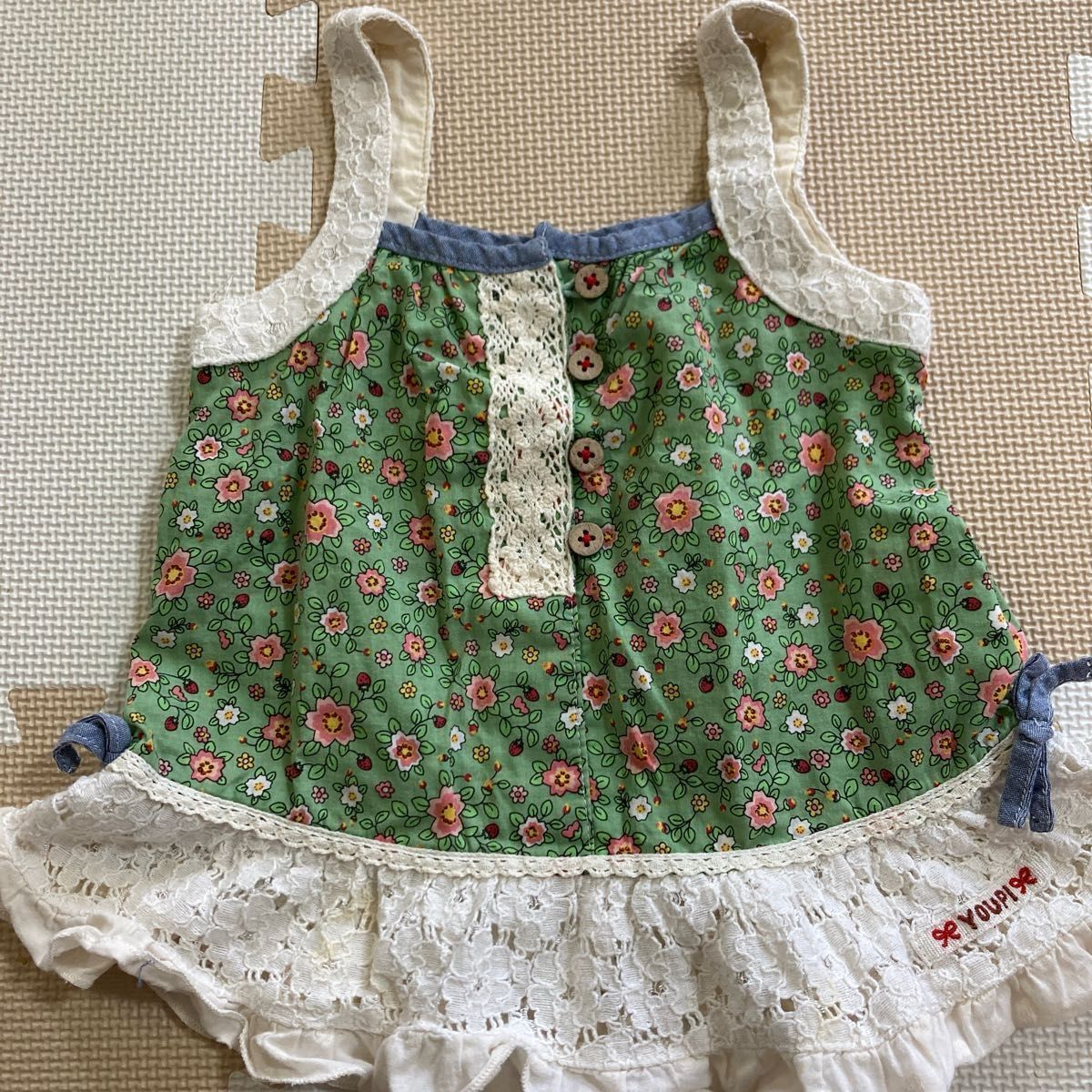 女の子　夏服　80cm プチバトーロンパース