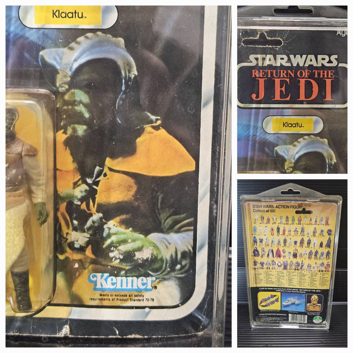 ヴィンテージ スターウォーズ/オールドケナー 1980年代 『Klaatu/カラトゥ』ツクダ ROTJ ジェダイの帰還 Action Figure 長期保管品 _画像4