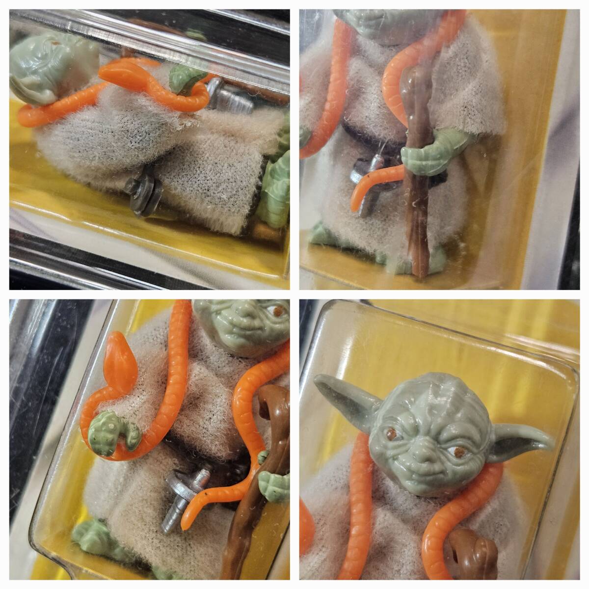  Vintage Star Wars / Old kena-1970 period [Yoda/ Yoda ] the first period version orange Sune ikESB Action Figure long-term keeping goods 