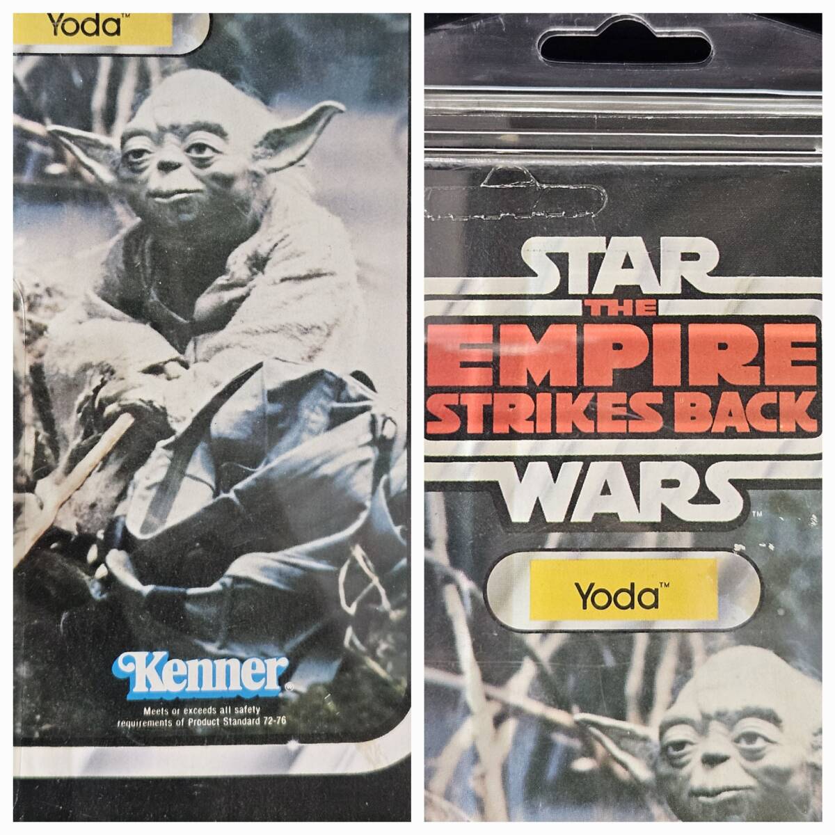  Vintage Star Wars / Old kena-1970 period [Yoda/ Yoda ] the first period version orange Sune ikESB Action Figure long-term keeping goods 