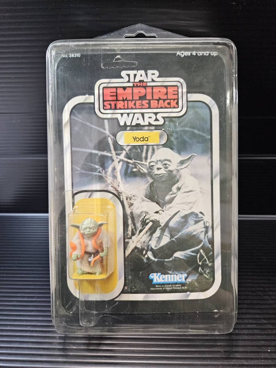  Vintage Star Wars / Old kena-1970 period [Yoda/ Yoda ] the first period version orange Sune ikESB Action Figure long-term keeping goods 