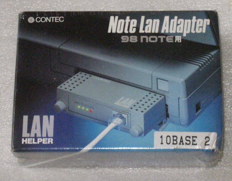 未開封品　CONTEC　Note Lan Adapter　C-NET(9N)E-03　10BASE2_画像1