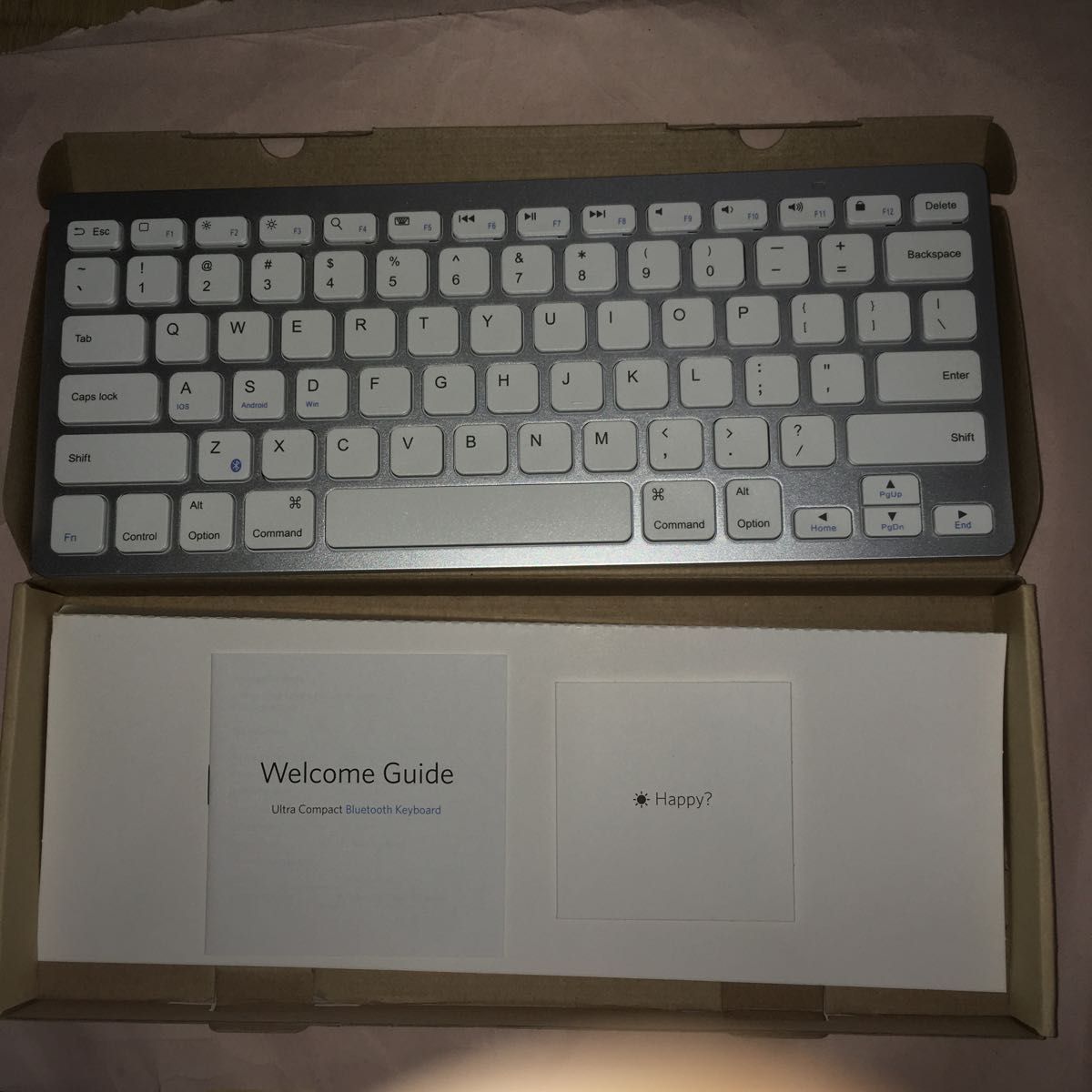 Anker A7726 Bluetooth Keyboard US ホワイト 動作品 元箱入り