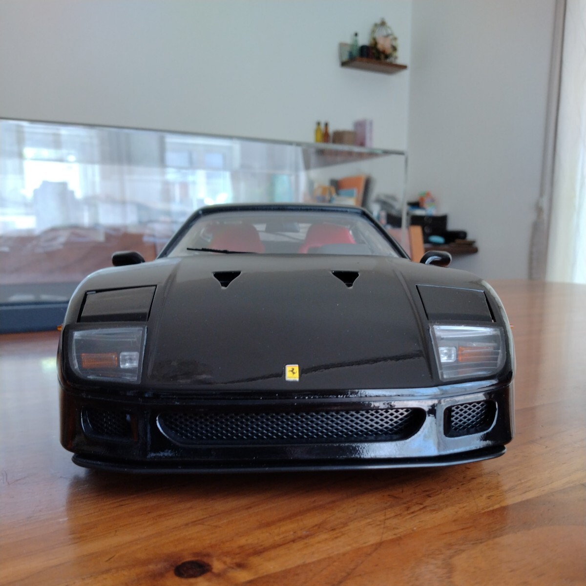 フジミ (京商) FUJIMI 1/12 Ferrari F40 BlackStar 1987 ダイキャストモデル ブラック 完成品 (素人作製) フェラーリ ブラックスター_画像2