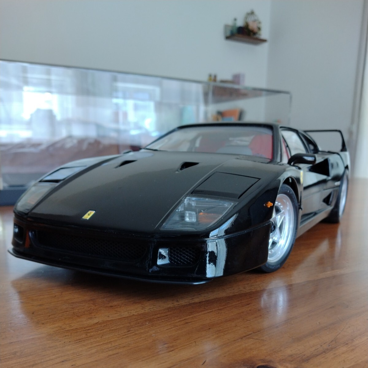 フジミ (京商) FUJIMI 1/12 Ferrari F40 BlackStar 1987 ダイキャストモデル ブラック 完成品 (素人作製) フェラーリ ブラックスター_画像1