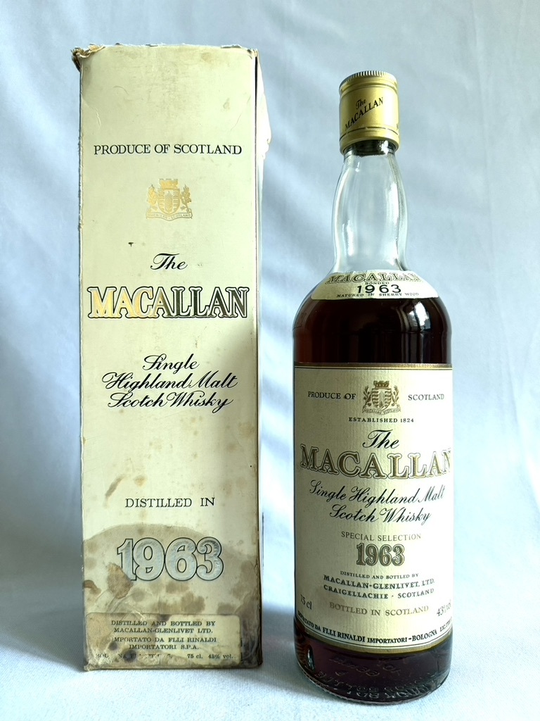 【超レアボトル】The MACALLAN 1963 SPECIAL SELECTION マッカラン 1963 検(12年 18年 25年 30年 ボウモア 山崎 軽井沢 イチローズモルト　_画像1