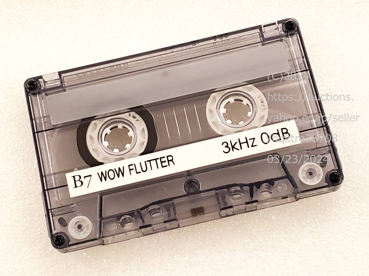 3kHz SPEED / WOW & FLUTTER カセットテストテープ CASSETTE TEST TAPE(4tr 2ch STEREO MUSIC GRADE)_画像1