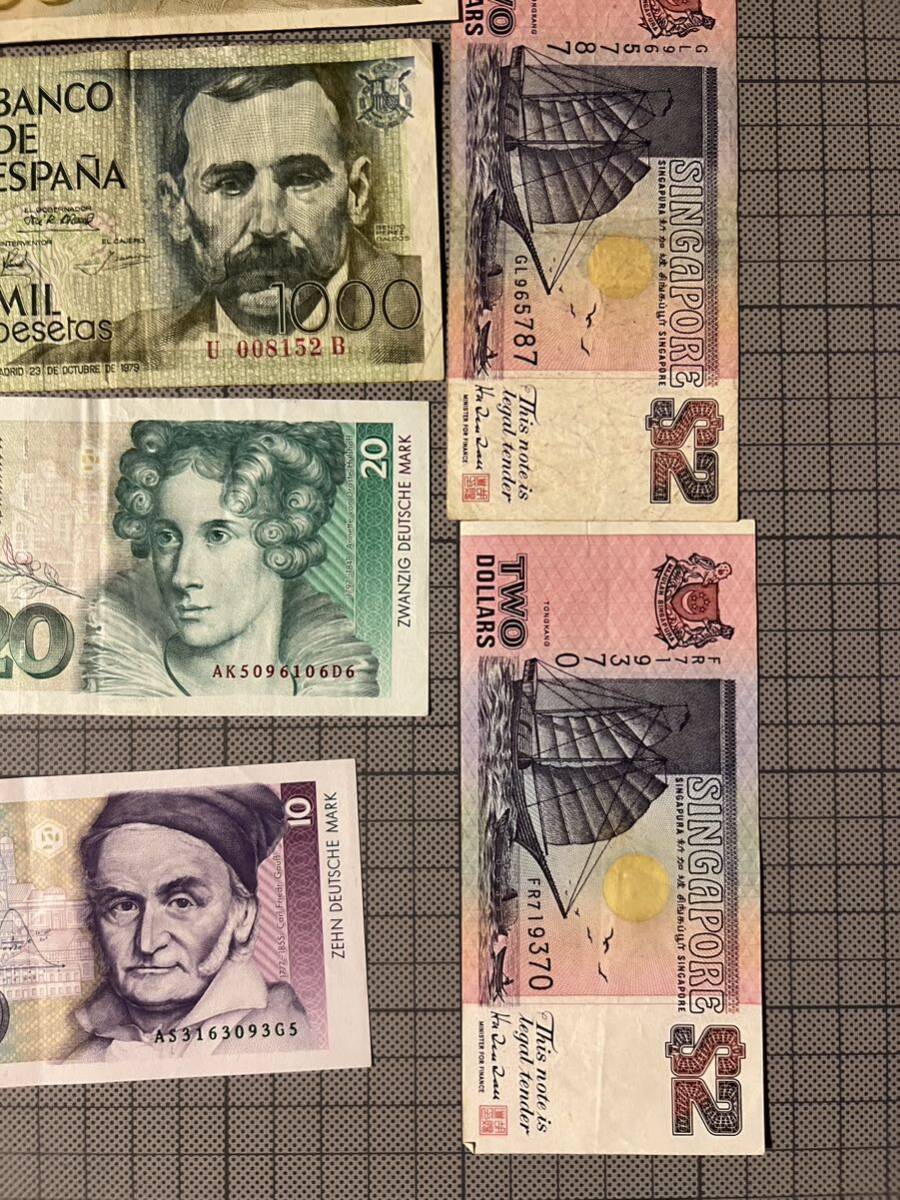  старый банкноты зарубежный банкноты банкноты за границей банкноты Германия Италия коллекция античный совместно 