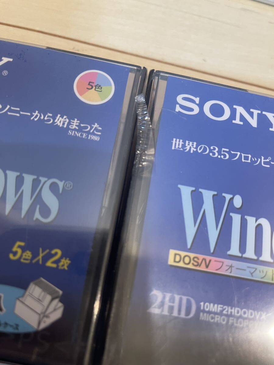 1 jpy ~ prompt decision new goods unused SONY Sony 2DD 2HD floppy disk DOS/V for Windows format 3.5 -inch 10 sheets entering 5 set total 50 sheets 