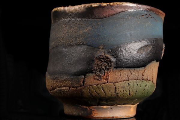 [. luck ] Yamamoto .[ Bizen earth .. sake .] Bizen ... sake . Bizen . large sake cup .. Bizen . sake cup and bottle Bizen sake .. human national treasure Yamamoto . preeminence also box also cloth attaching guarantee goods 