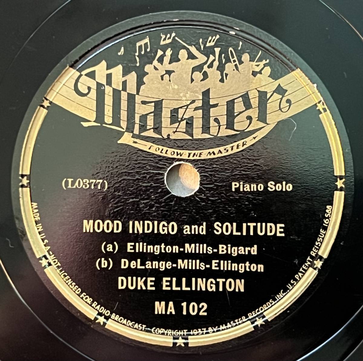 DUKE ELLINGTON ピアノソロ MASTER Sophisticated Lady/ In A Sentimental Mood/ Mood Indigo/ Solitudeの画像3