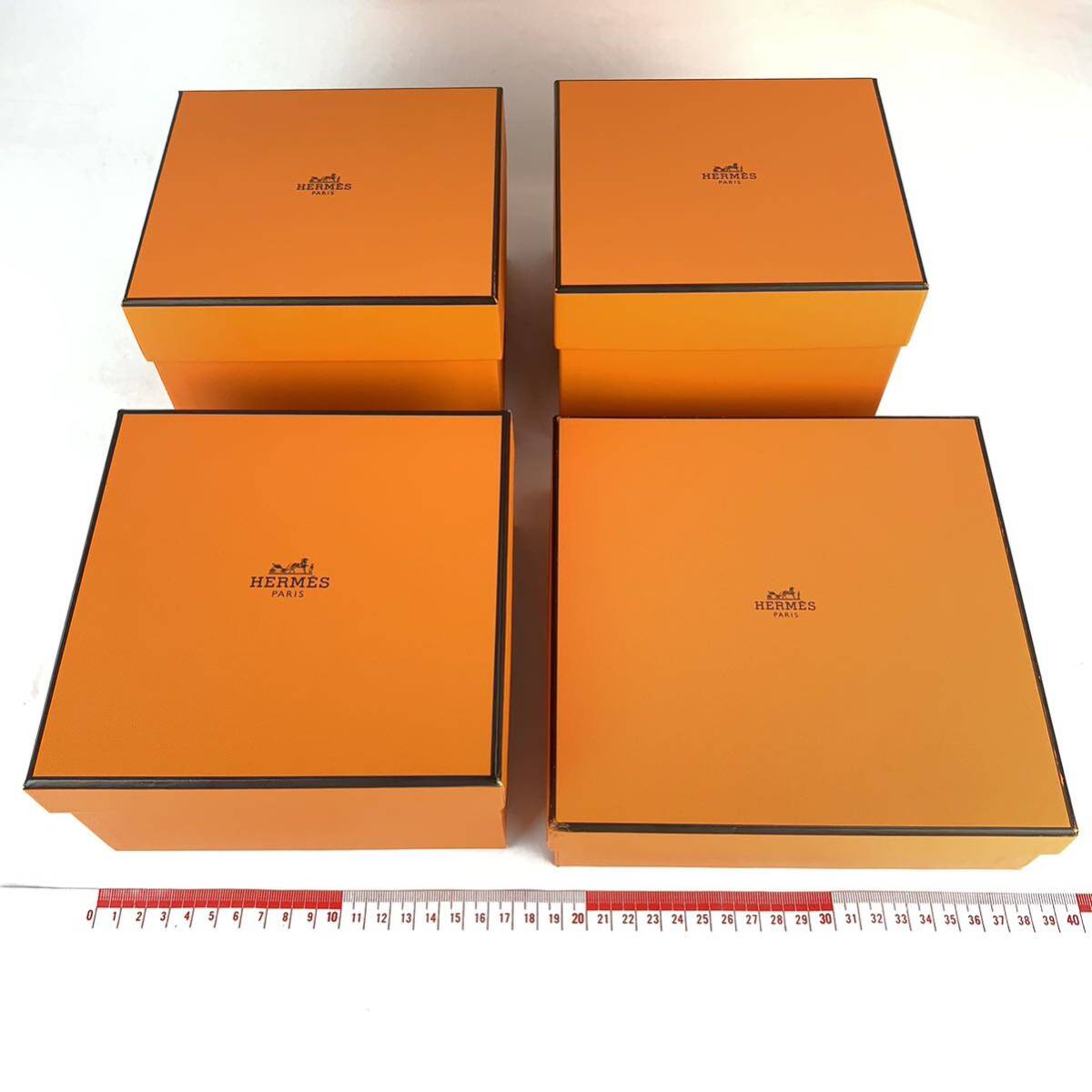 HERMES エルメス 空箱 24個 まとめ 空き箱 BOX オレンジ ボックス 小物 保存箱 保存 アクセサリー用 の画像5