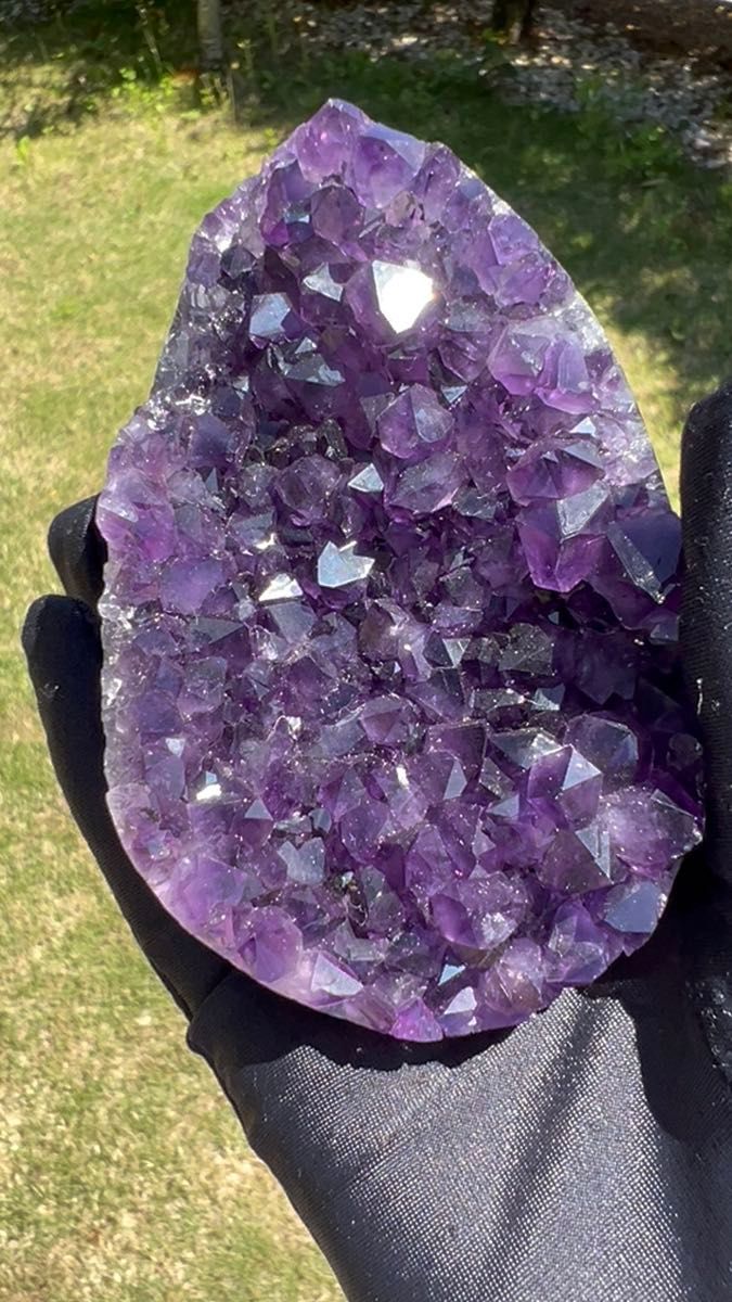 511 高品質アメジストドーム パワーストーン 紫水晶 天然石 置き物