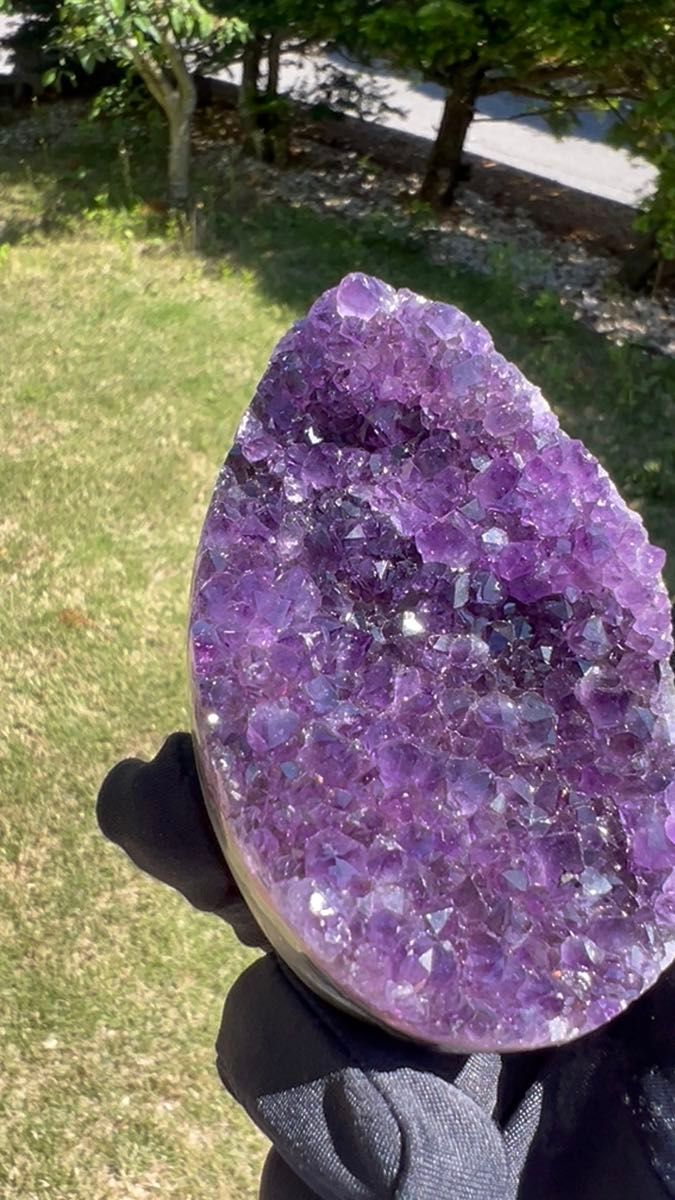 514 高品質アメジストドーム パワーストーン 紫水晶 天然石 置き物