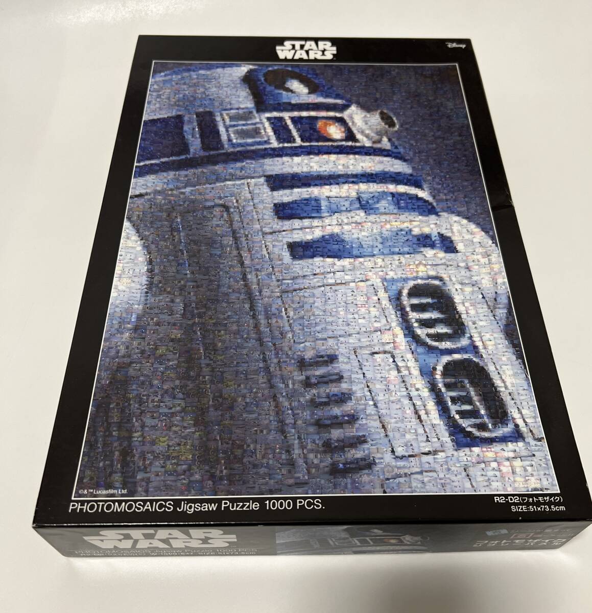 未使用品 テンヨー スターウォーズ R2-D2 名シーン フォトモザイク ジグソーパズル 1000ピース_画像1