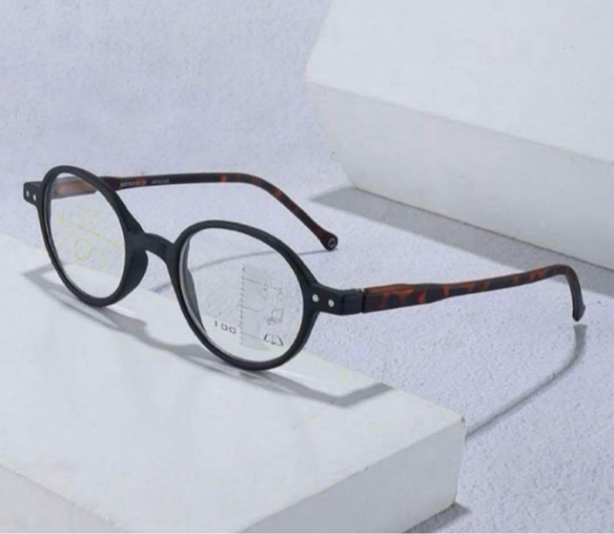 遠近両用メガネ 老眼鏡 ＋1.5ブルーライトカット ピントグラス シニアグラス