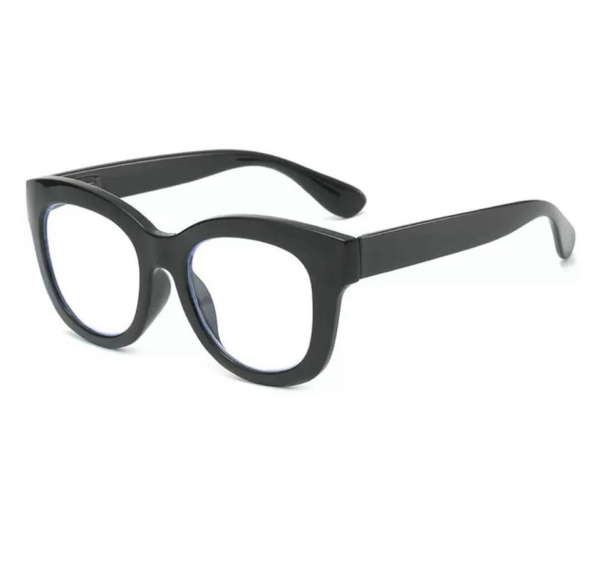 新品老眼鏡度数+1.0 肉厚フレーム ウェリントンタイプ シニアグラスユニセックス