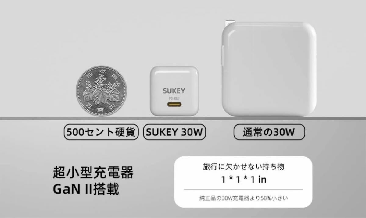 30WタイプCケーブル充電器セット 30Wアダプター 充電ケーブル 高速充電器  PSEマーク