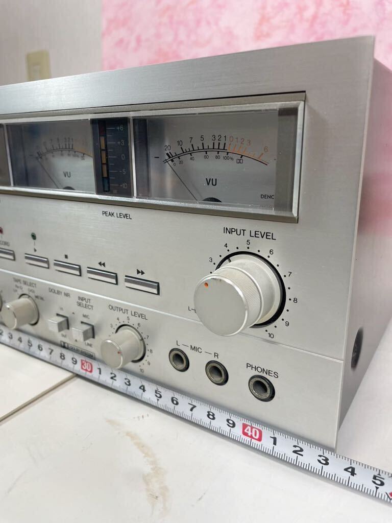 [ name machine ]DENON DR-450 stereo cassette deck Japan ko rom Via corporation instructions attaching 