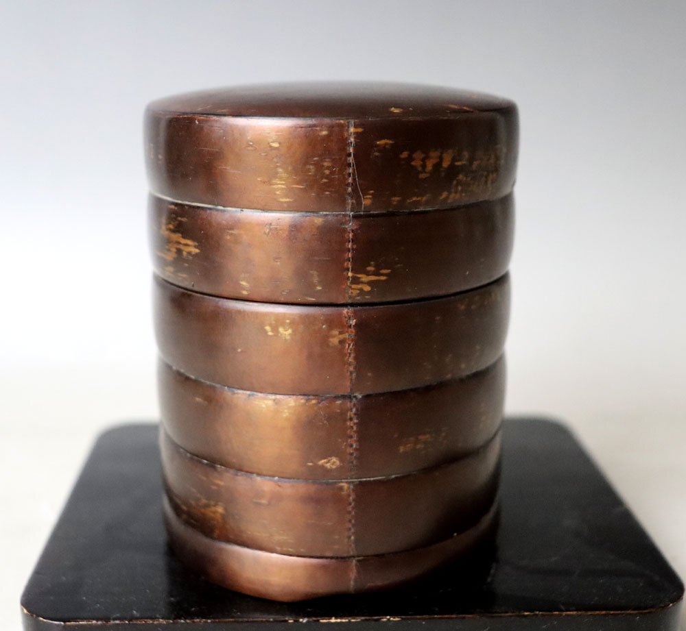 5100円 □W-3903□時代作品 茶道具 竹内工房/竹内八郎 桜皮細工 5100円 □W-3903□時代作品 茶道具 竹内工房/竹内八郎 桜皮細工