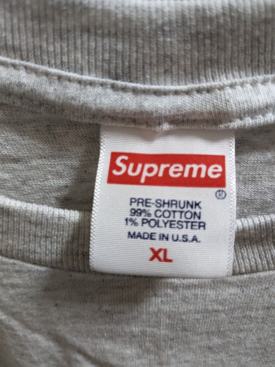 XL Supreme Futura Logo Tee  シュプリーム フューチュラ ロゴ 半袖Tシャツ  グレー 20FW 