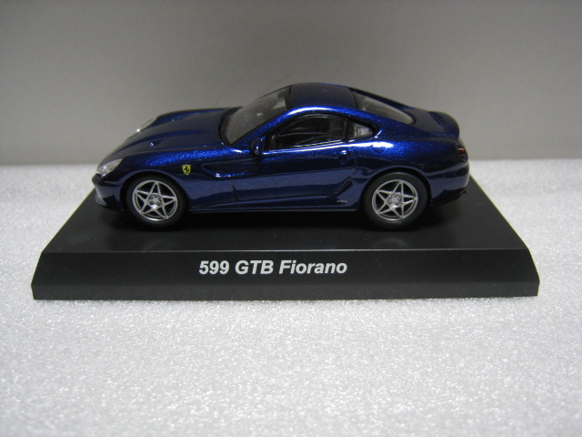 京商　サークルK　第17弾　フェラーリ　コレクションⅣ「５９９ ＧＴＢ Fiorano ブルーメタリック色」　1/64　ケース箱、カード、外箱有り_画像1