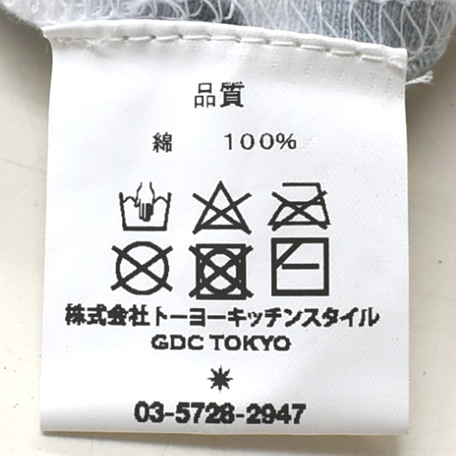 GDC ジーディーシー 綿100% 半袖BigTシャツ 丸首 ロゴ マーブル模様 男女兼用 ユニセックス メンズSサイズ 白墨 送料無料 A332_画像8