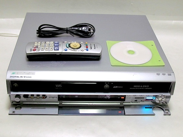 Panasonic VHS-DVD дублирование DVD магнитофон DMR-EX250V рабочий товар (K41)