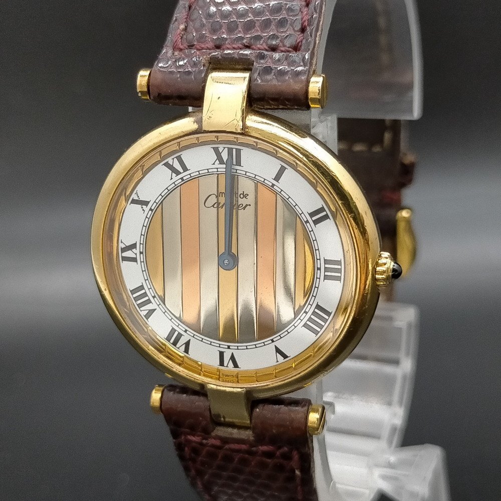 カルティエ Cartier 腕時計 不動品 17（マストヴァンドーム　925） ユニセックス 3550168_画像1