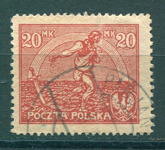 489◇ポーランド　1921年　ロシアとの平和条約　1種　済_画像1