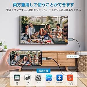 Idoove HDMIケーブル iPhone hdmi変換ケーブル2m Digital AV変換アダプタ iPhone/タブレットの画像3