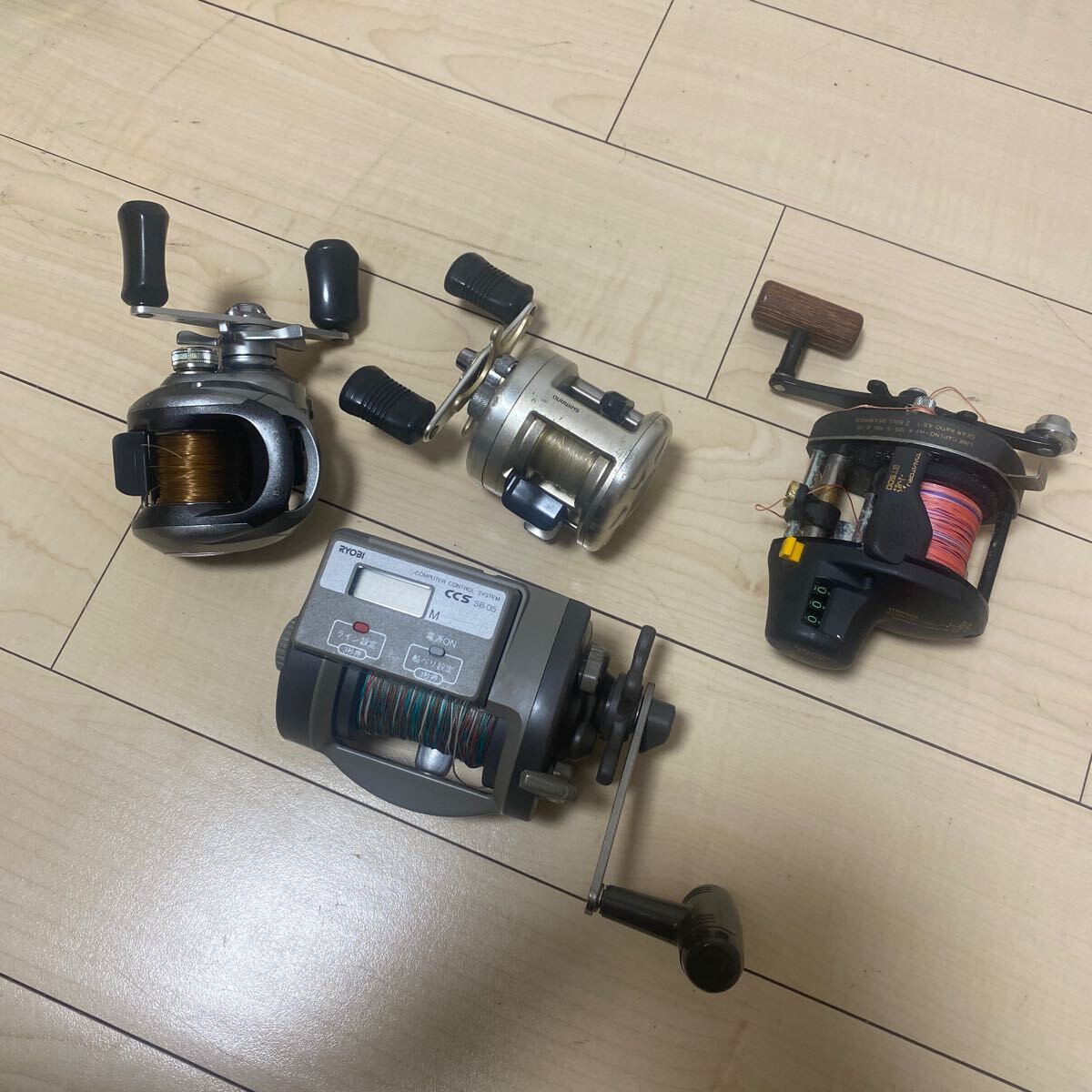 リール　本体　SHIMANO Beast Master , SUPER AERO ,Daiwa 磯　等　大量　計12点 まとめて　まとめ　現状品　ジャンク　①