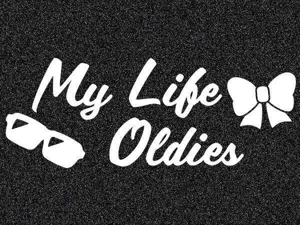 「My Life Oldies」カッティングステッカー(2)　レギュラーカラー オールディース rock 'n' roll_画像1