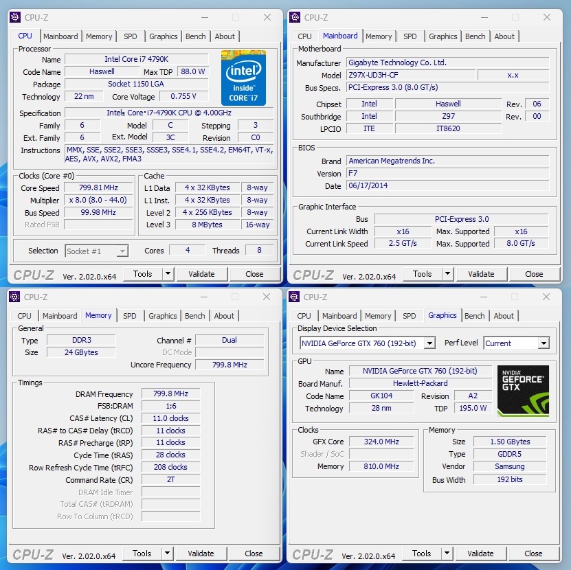 Win11 高速起動!! i7-4790K・大容量新品SSD512GB・HDD1.0TB・大容量メモリ24GB・グラボ仕様でゲームも動画も鮮やか綺麗 送料無料の画像6