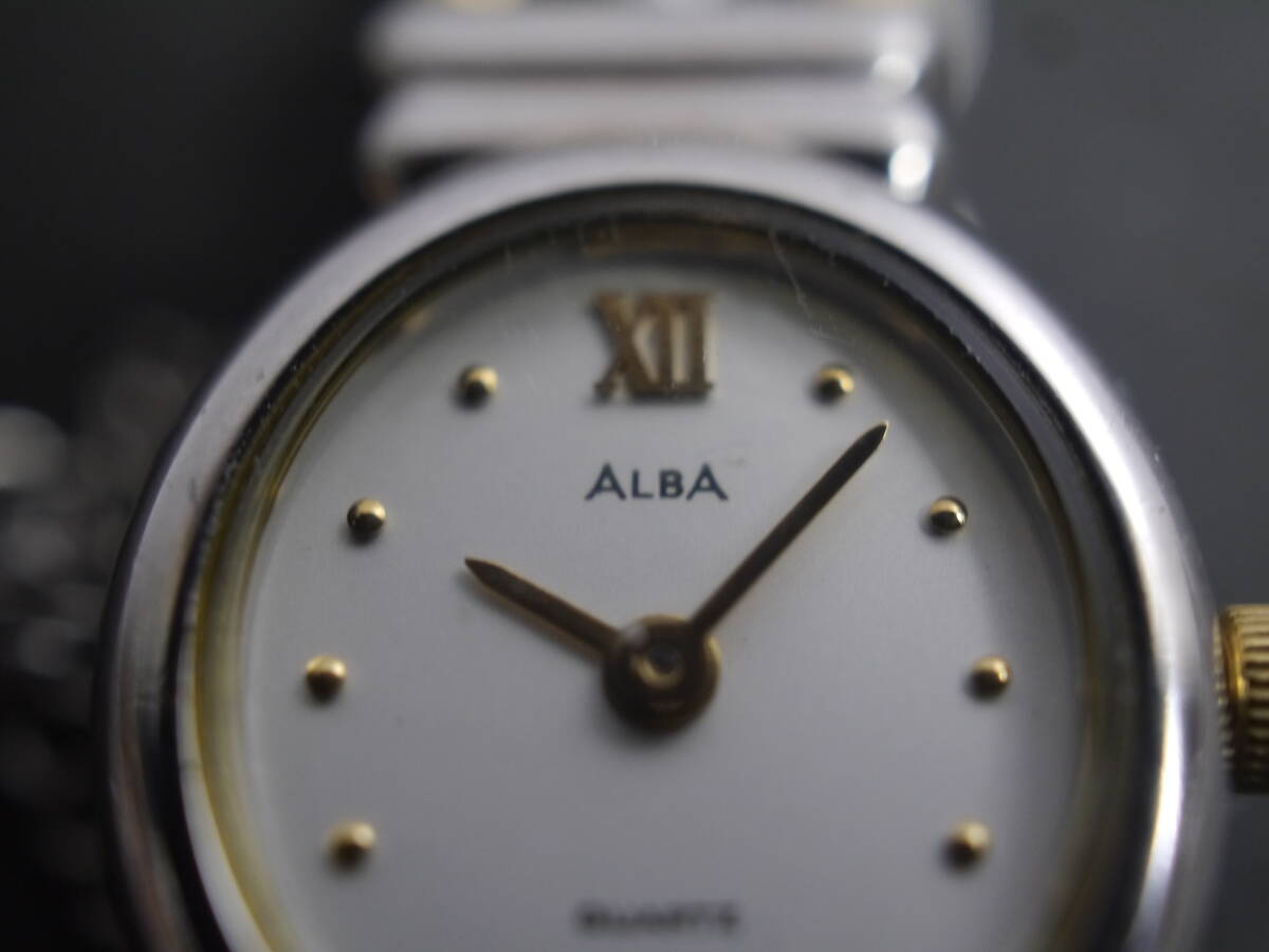 美品 セイコー SEIKO アルバ ALBA クォーツ 2針 Y520-5070 女性用 レディース 腕時計 x705 稼働品_画像3