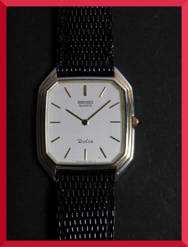  Seiko SEIKO Dolce DOLCE quartz 2 hands original belt 6020-5930 for man men's wristwatch V277 operation goods 