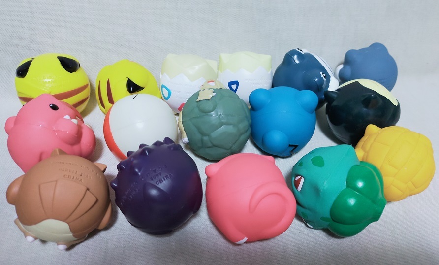 美品★バウンドポケモンボール 16種 ガシャポン 当時物 /ゲンガー/カビゴン/ニョロモ/ゴローニャ/マルマイン/ベロリンガ/他_画像6