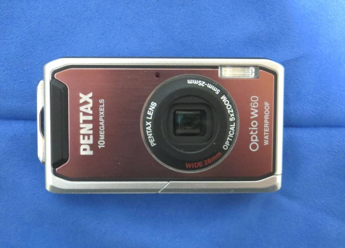 ★ ペンタックス PENTAX コンパクトデジタルカメラ コーラルピンク Optio W60 ● リコーイメージング RICOH IMAGING ● 防水・防塵カメラ_画像2