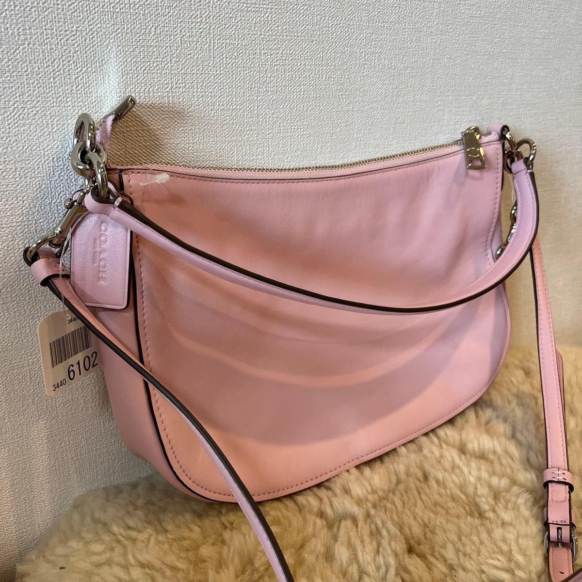 COACH コーチ レザー ショルダーバッグ 肩掛け 斜め掛け ハンドバッグ 2WAY ショルダー